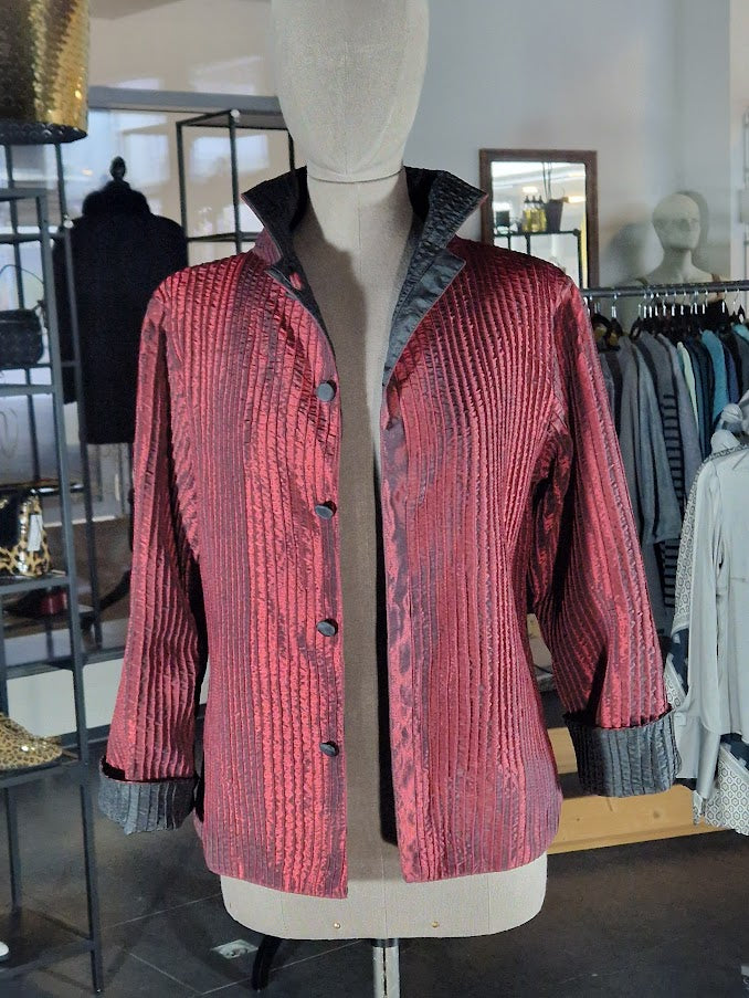 DOUBLEFACE BLAZER AUS SEIDE