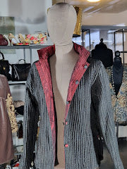 DOUBLEFACE BLAZER AUS SEIDE