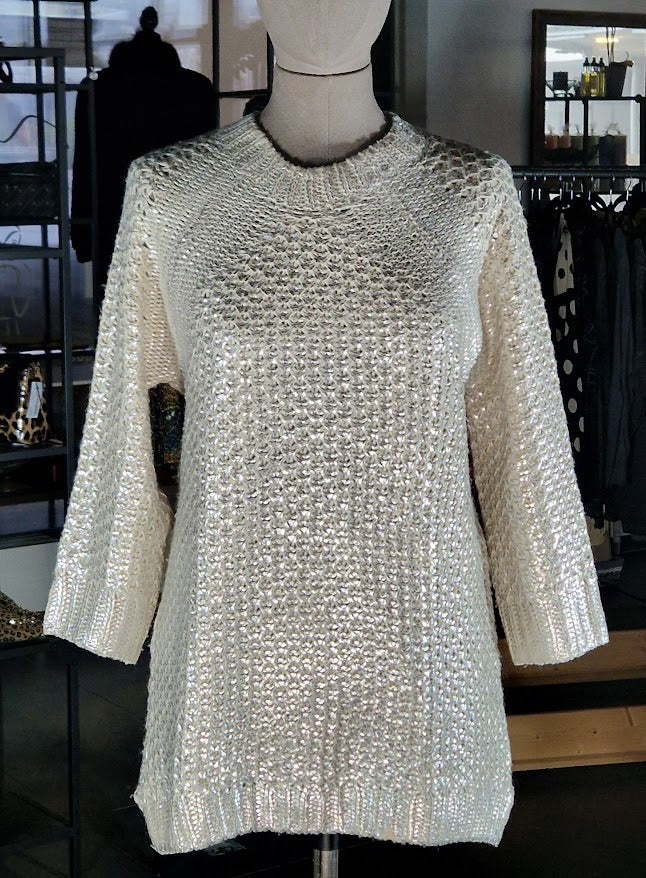 GLÄNZENDER WINTERPULLOVER RAGLAN