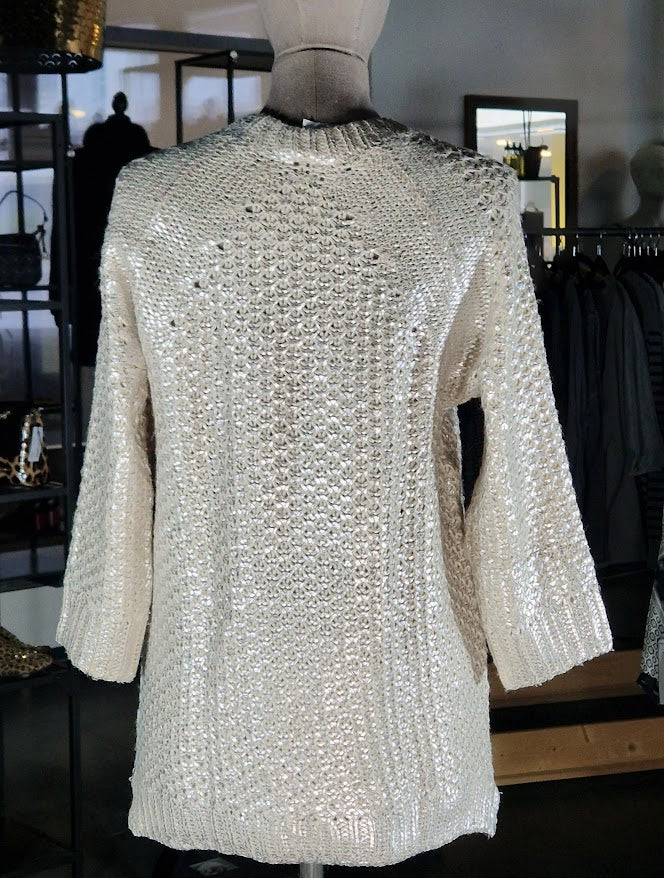 GLÄNZENDER WINTERPULLOVER RAGLAN