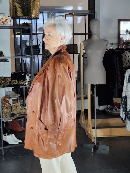 VINTAGE - LEDERJACKE