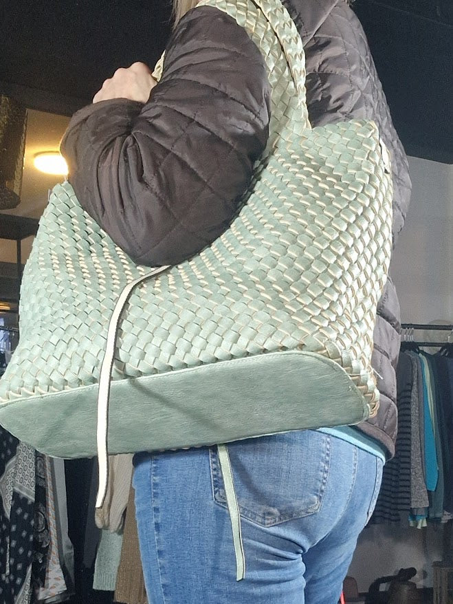 Sac cabas tissé