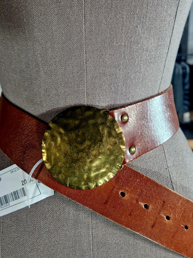 LEDERGÜRTEL NIT STECKSCHNALLE